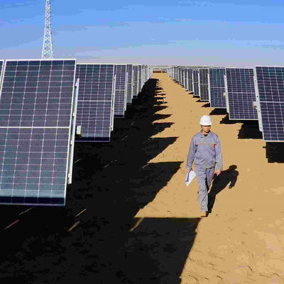 GQ-T To Sun Tracker System ระบบติดตามอิสระแถวเดียว ความมั่นคงที่ดี